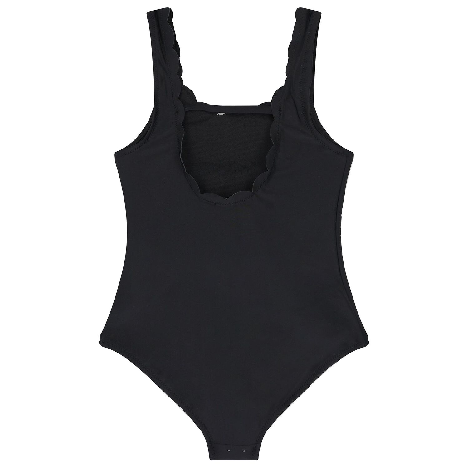 Girls Black Rhinestones Logo Swimsuit, 1, hi-res image number null