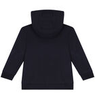 Baby Boys White & Navy Blue Tracksuit (3 Piece), 1, hi-res