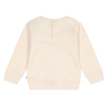 Younger Girls Beige Horse Logo Sweatshirt