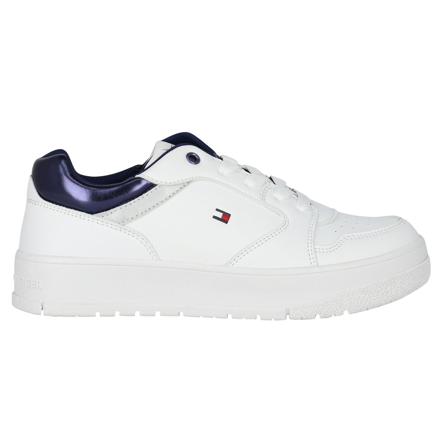 White Logo Trainers, 1, hi-res
