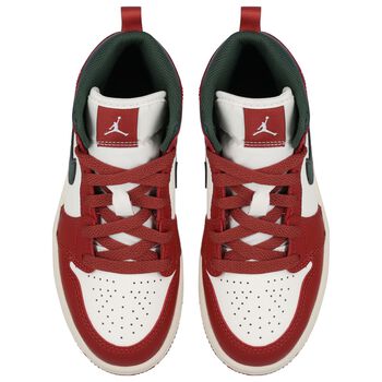 Red, Green & White Air Jordan 1 Mid Trainers