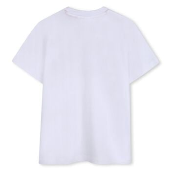 Boys Mini Me White Logo T-Shirt