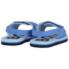 Boys Blue Logo Sandals, 4, hi-res