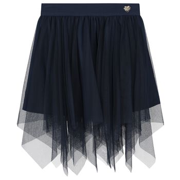 Girls Navy Blue Tulle Skirt