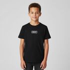 Boys Black Logo T-Shirt, 1, hi-res