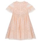 Girls Pink Sequin Tulle Dress, 1, hi-res