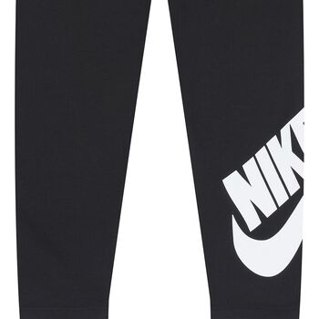 Girls Black Logo Leggings