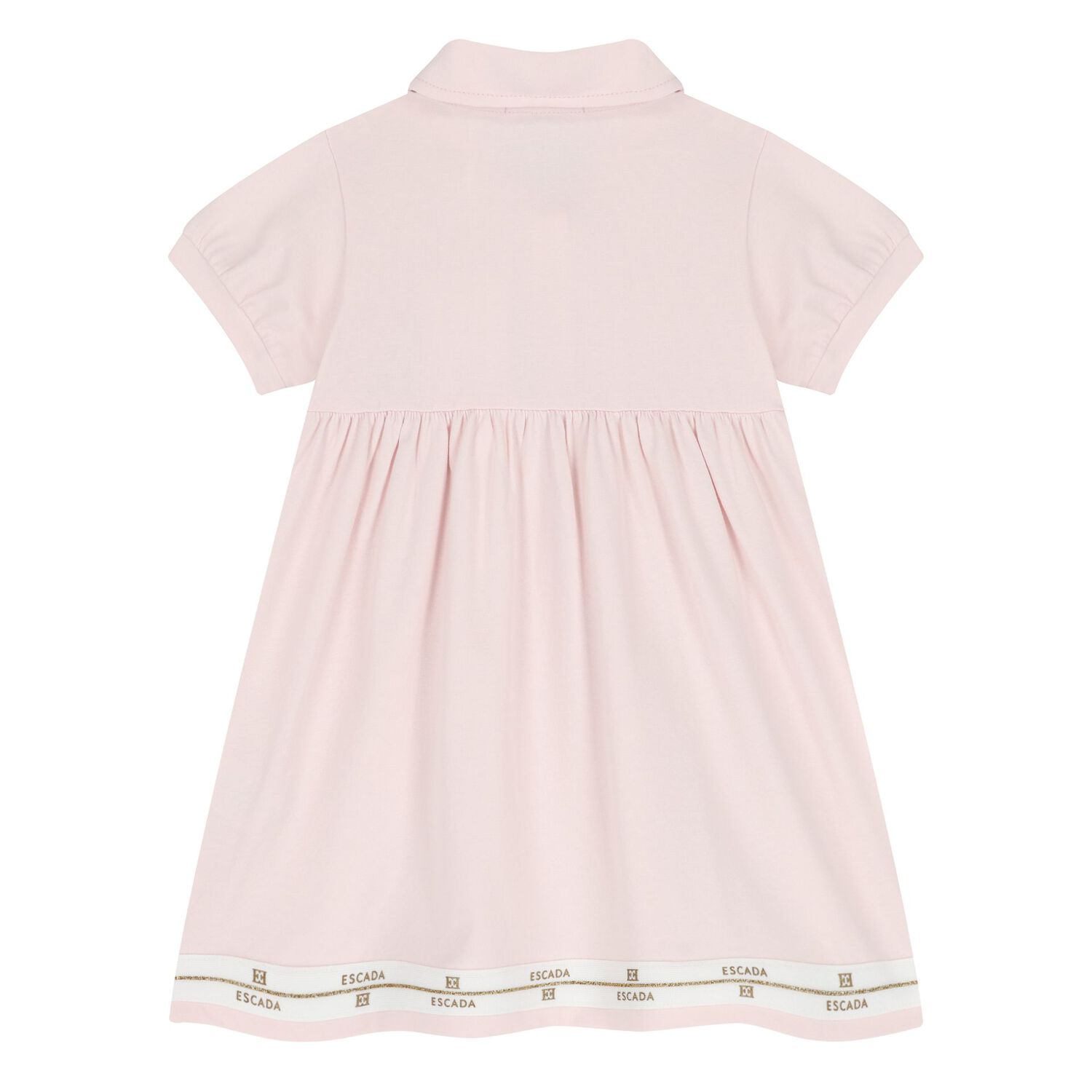 Younger Girls Pink Logo Dress, 1, hi-res