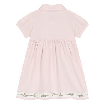 Younger Girls Pink Logo Dress