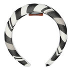 Girls Black & White Zigzag Headband, 1, hi-res