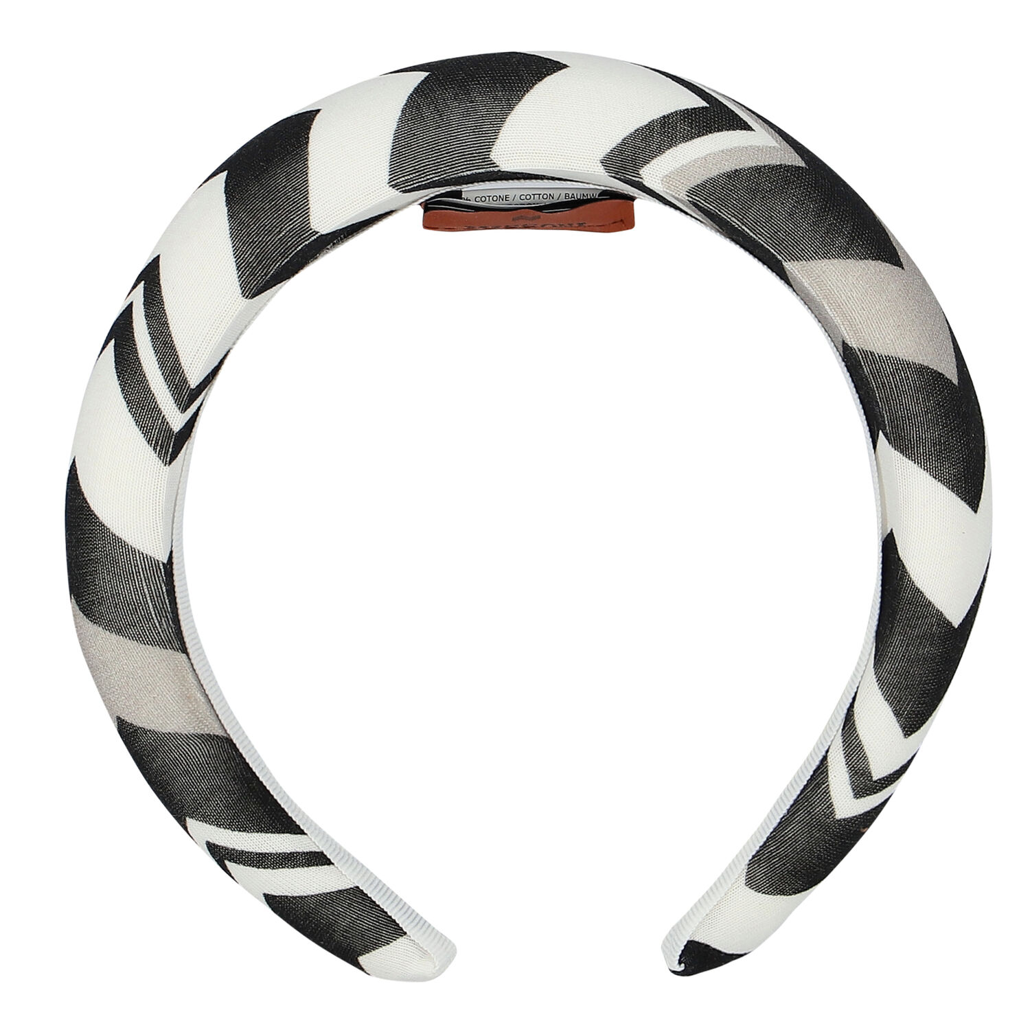 Girls Black & White Zigzag Headband, 1, hi-res