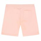 Younger Girls Pink Logo Shorts, 1, hi-res