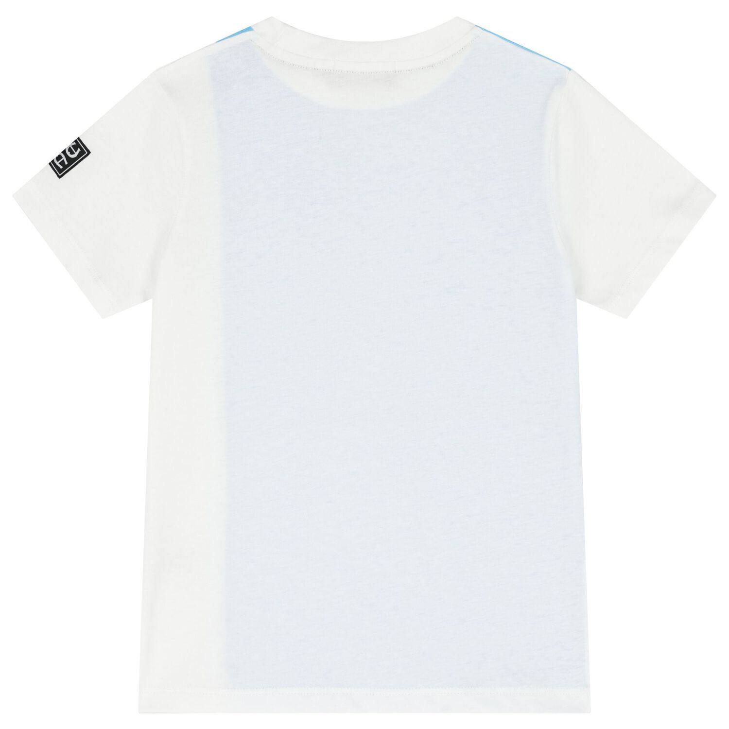 Boys White & Blue Logo T-Shirt, 3, hi-res