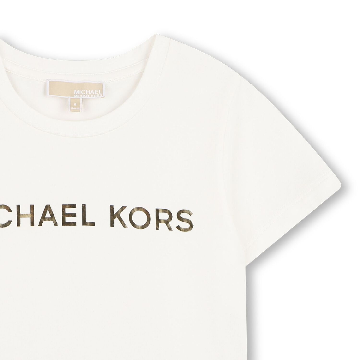 Girls White Logo T-Shirt, 2, hi-res