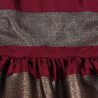 Baby Girls Red & Gold Striped Satin Dress, 1, hi-res