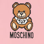 Girls Pink Teddy Logo Dress, 6, hi-res