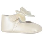 Baby Girls Ivory Bow Pre Walker Shoes, 2, hi-res