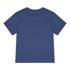 Baby Boys Navy Blue Fishing Polo Bear Shorts Set, 1, hi-res