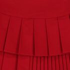 Girls Red Pleated Skirt, 1, hi-res