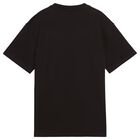 Boys Black Logo T-Shirt, 1, hi-res