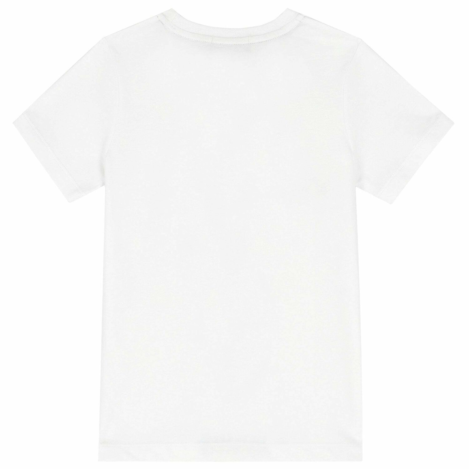 Boys White & Gold Logo T-Shirt, 1, hi-res