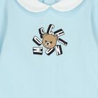 Blue Teddy Bear Logo Babygrow Gift Set , 3, hi-res