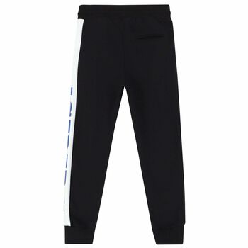 Boys Black Logo Joggers