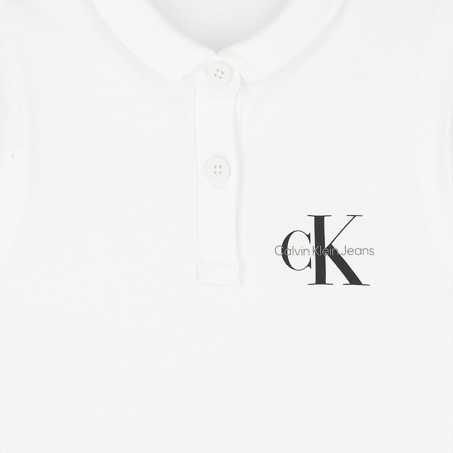 Girls White Logo Sleeveless Polo Dress, 1, hi-res