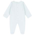 Baby Boys Blue Logo Babygrow, 2, hi-res