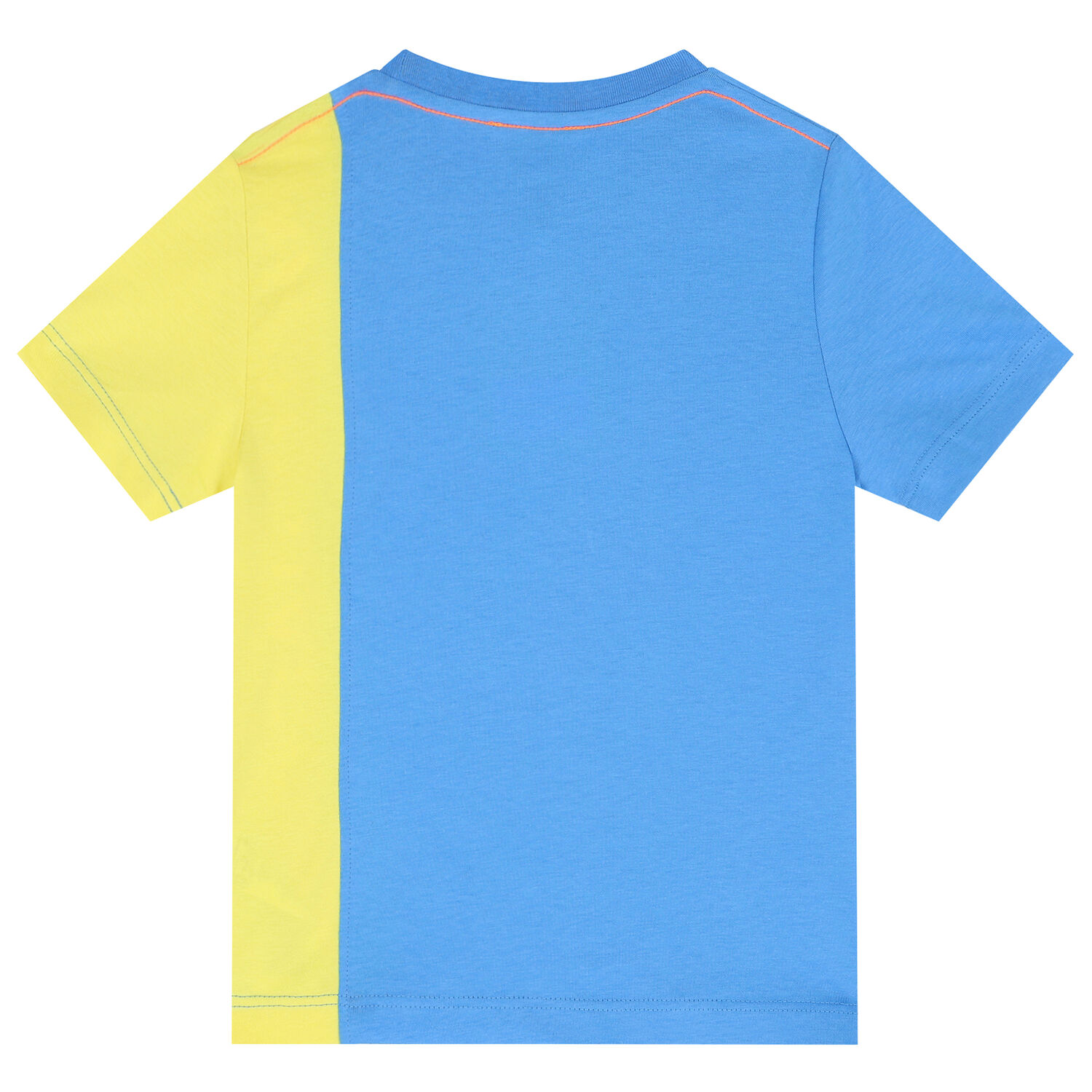 Boys Blue & Yellow Logo T-Shirt, 2, hi-res