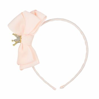 Girls Pink Bow Hairband