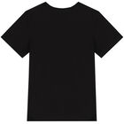 Boys Black Logo T-Shirt, 1, hi-res