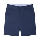 Boys Navy Twill Shorts, 1, hi-res