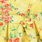 Girls Yellow Floral Dress, 1, hi-res