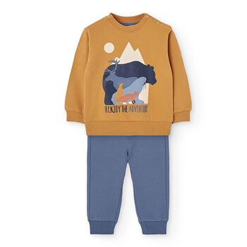 Boys Yellow & Blue Tracksuit