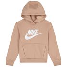 Beige Logo Hooded Top, 2, hi-res