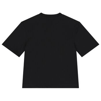 Girls Black Logo T-Shirt
