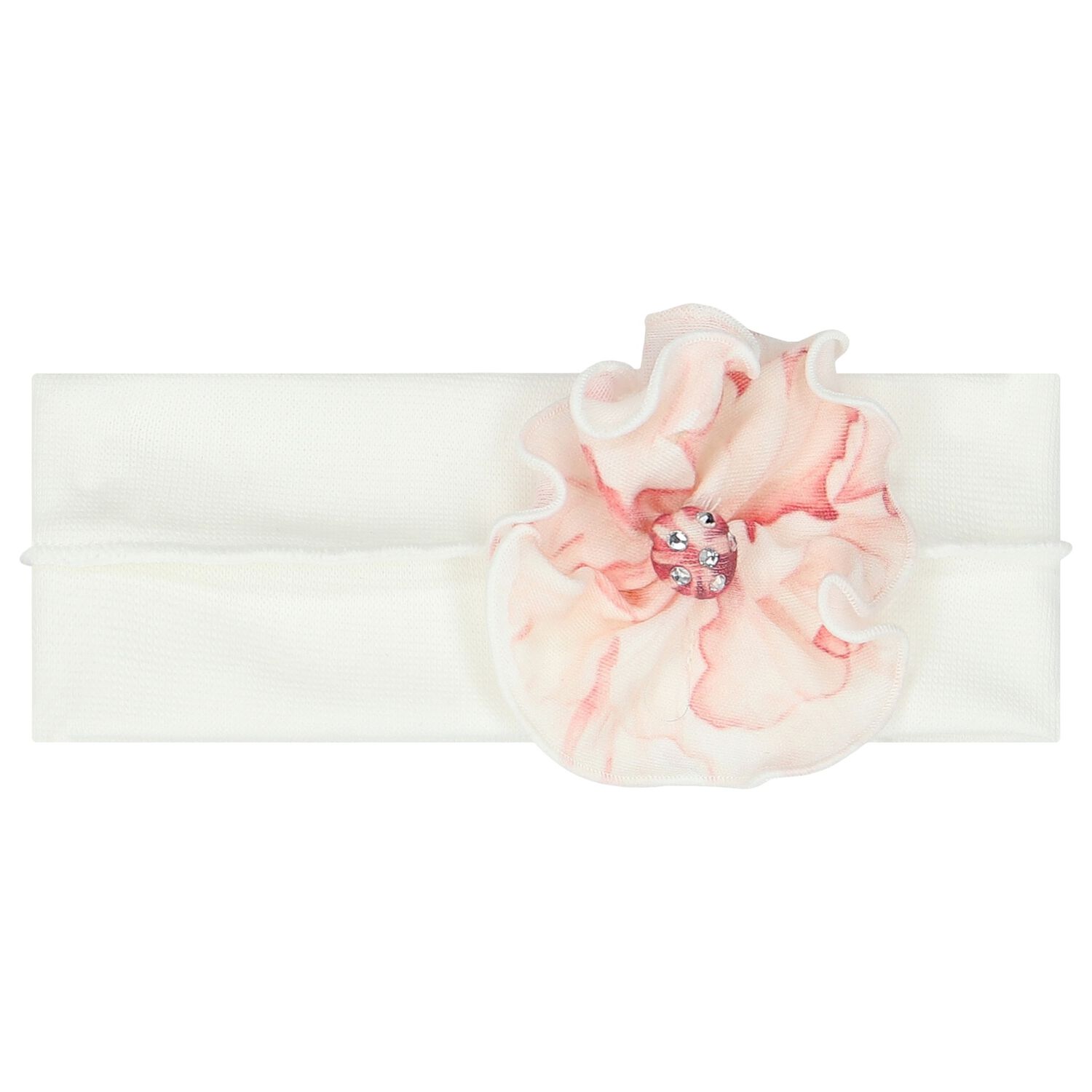 Baby Girls Ivory Flower Headband, 1, hi-res