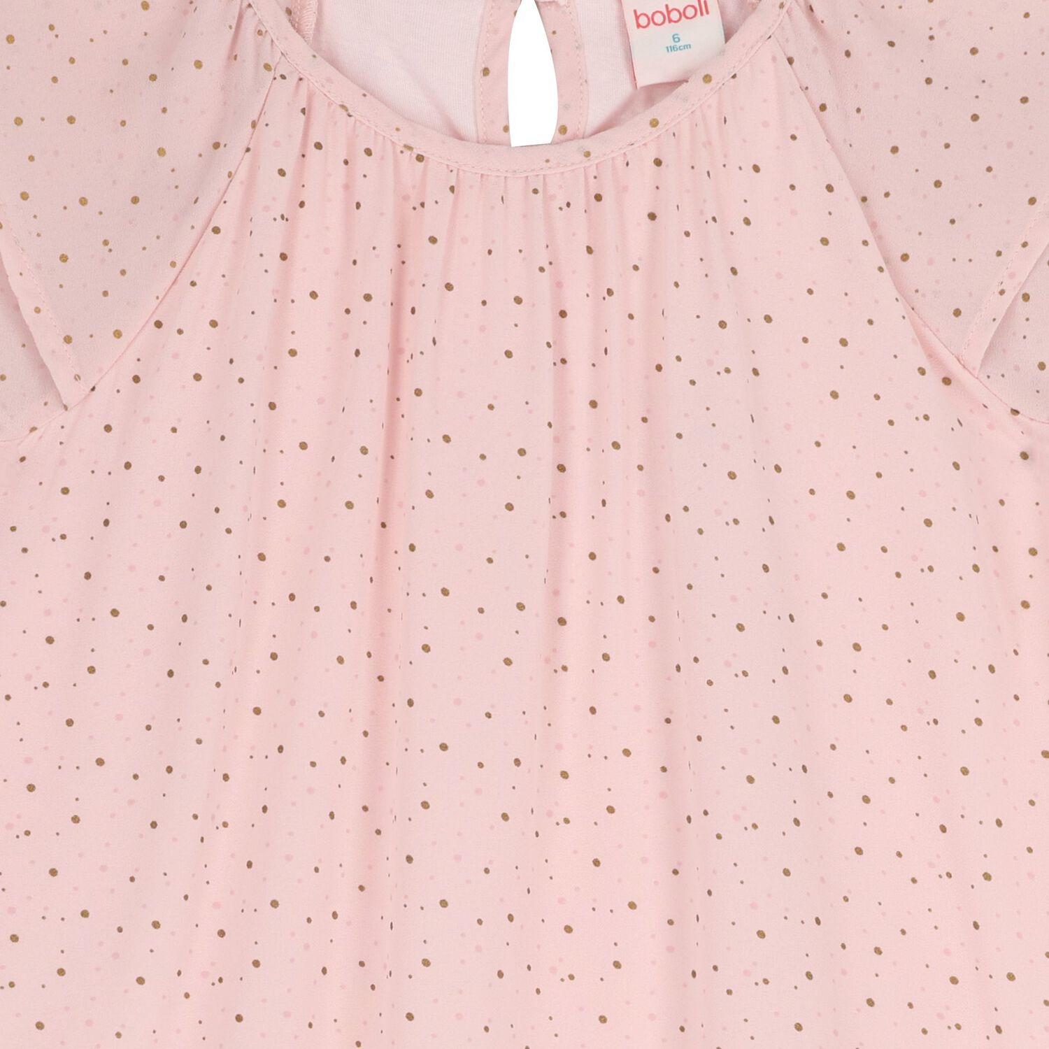 Girls Pink Dots Dress, 1, hi-res