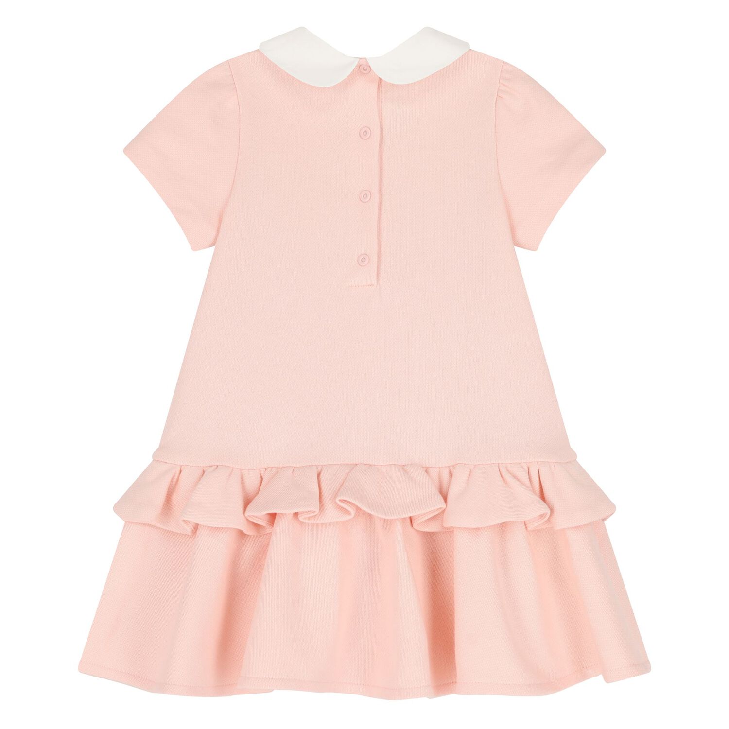 Younger Girls Pink Logo Dress, 1, hi-res