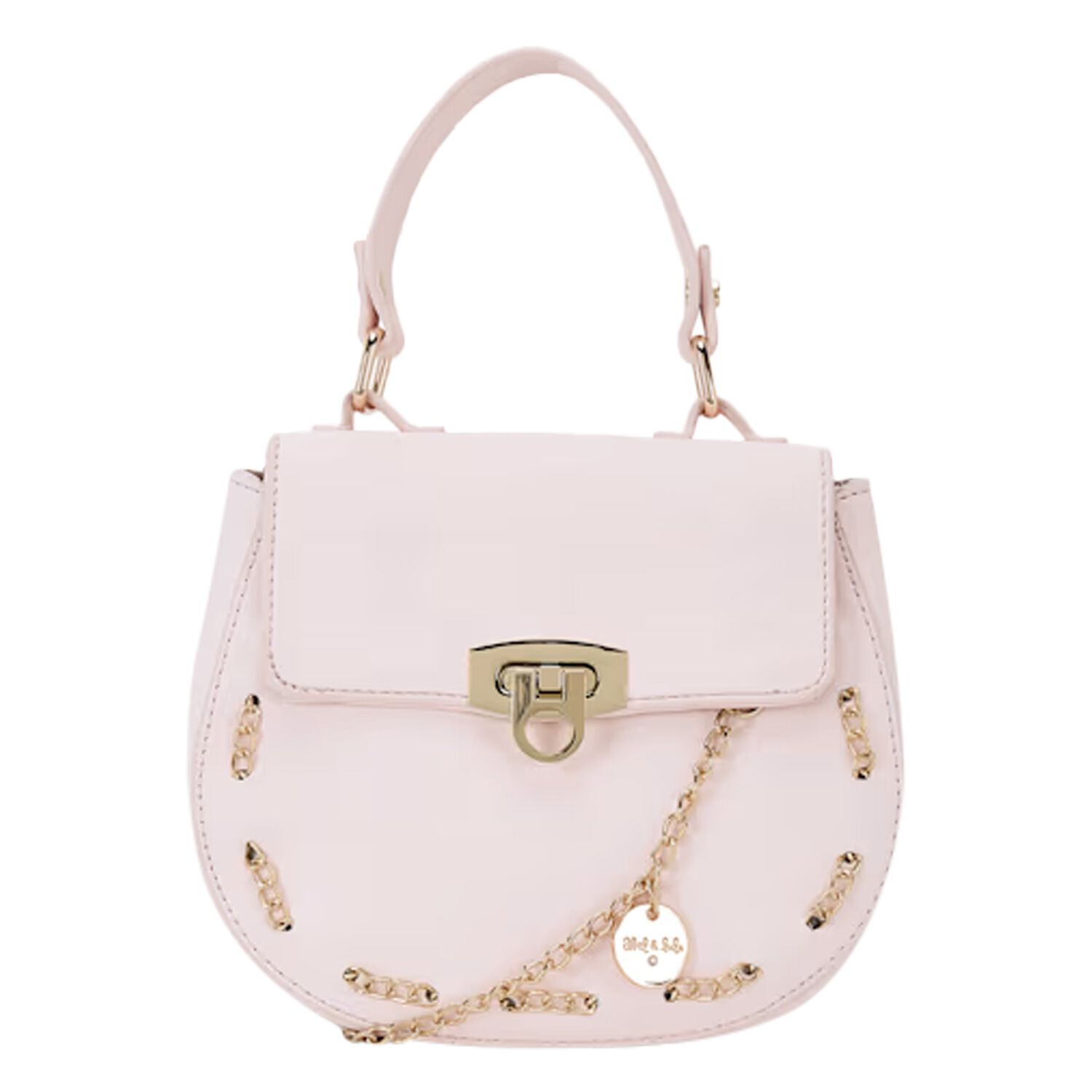 Girls Pink Logo Handbag, 2, hi-res