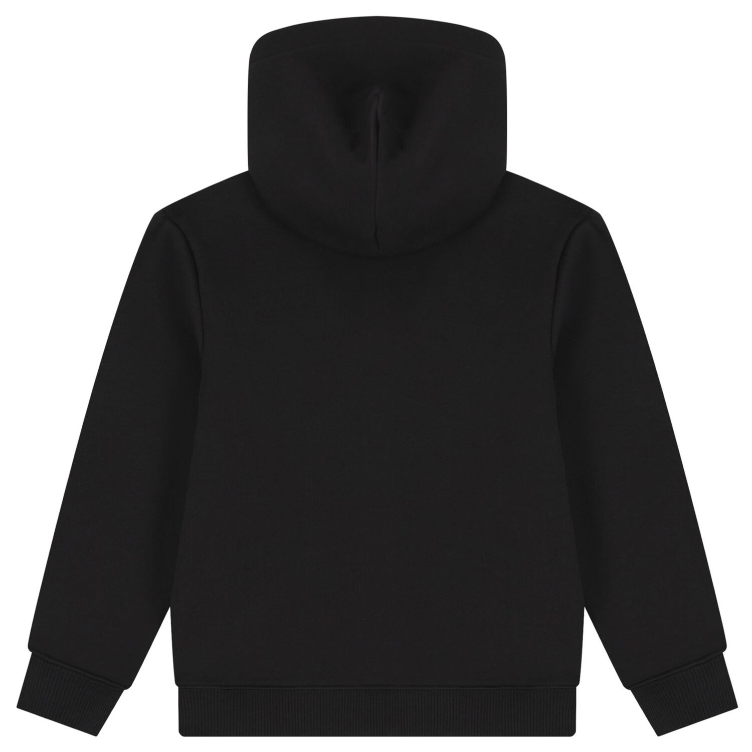 Boys Black Logo Hooded Top, 1, hi-res