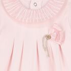Baby Girls Pink Striped Babygrow, 3, hi-res
