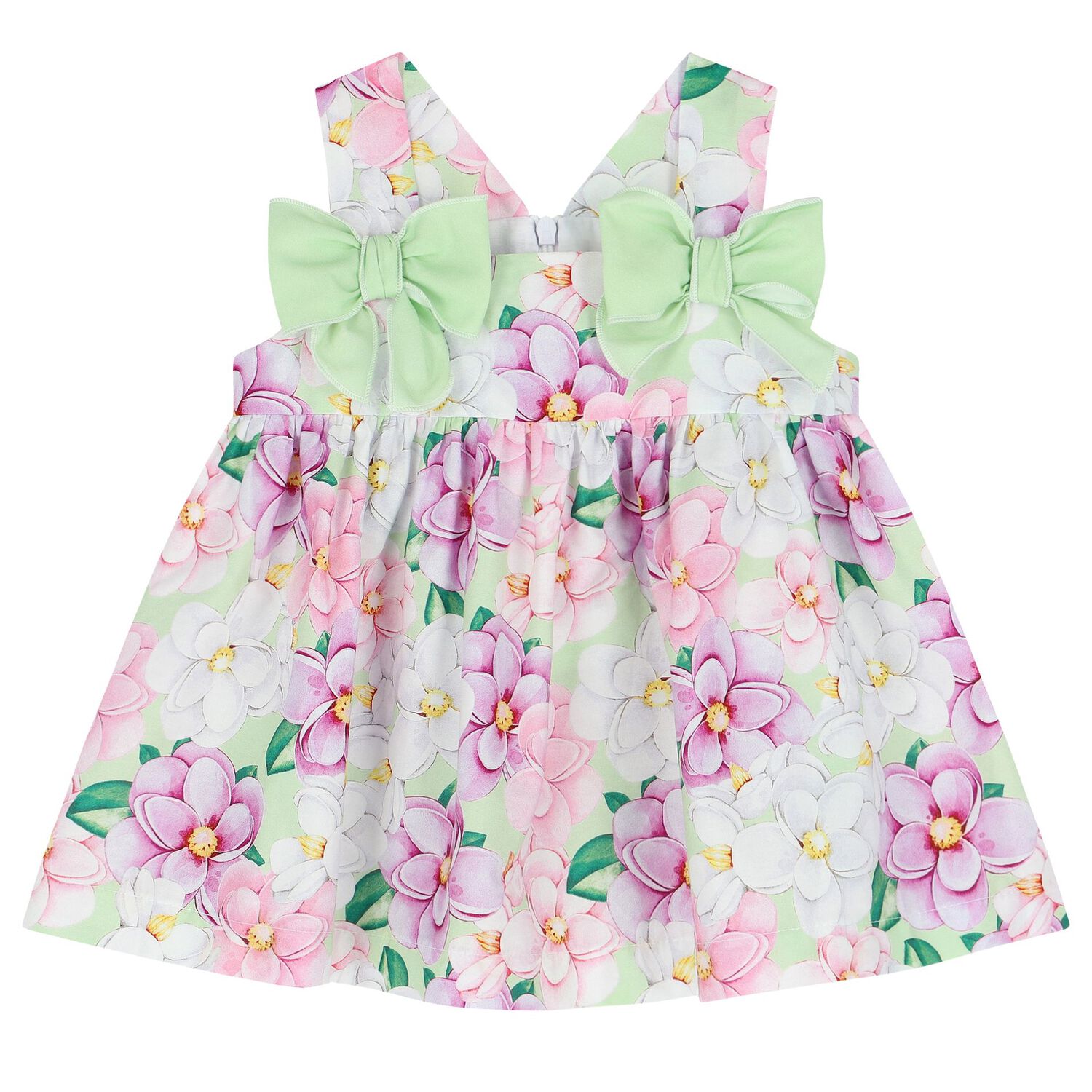 Baby Gilrs Multi-Colored Floral Dress Set, 1, hi-res