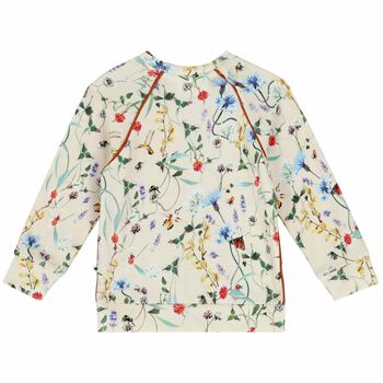 Younger Girls Ivory Floral Sweatshirt