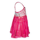 Girls Pink Lolita Crochet Beach Dress, 1, hi-res