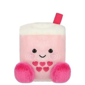 Baby Girls Pink & White Palm Pals Tangy Heart Boba Soft Toy ( 14CM )
