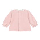 Baby Girls Pink Floral Motif 2 Piece Babygrow, 1, hi-res