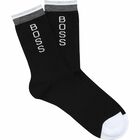Boys White & Black Logo Socks ( 2-Pack ), 1, hi-res