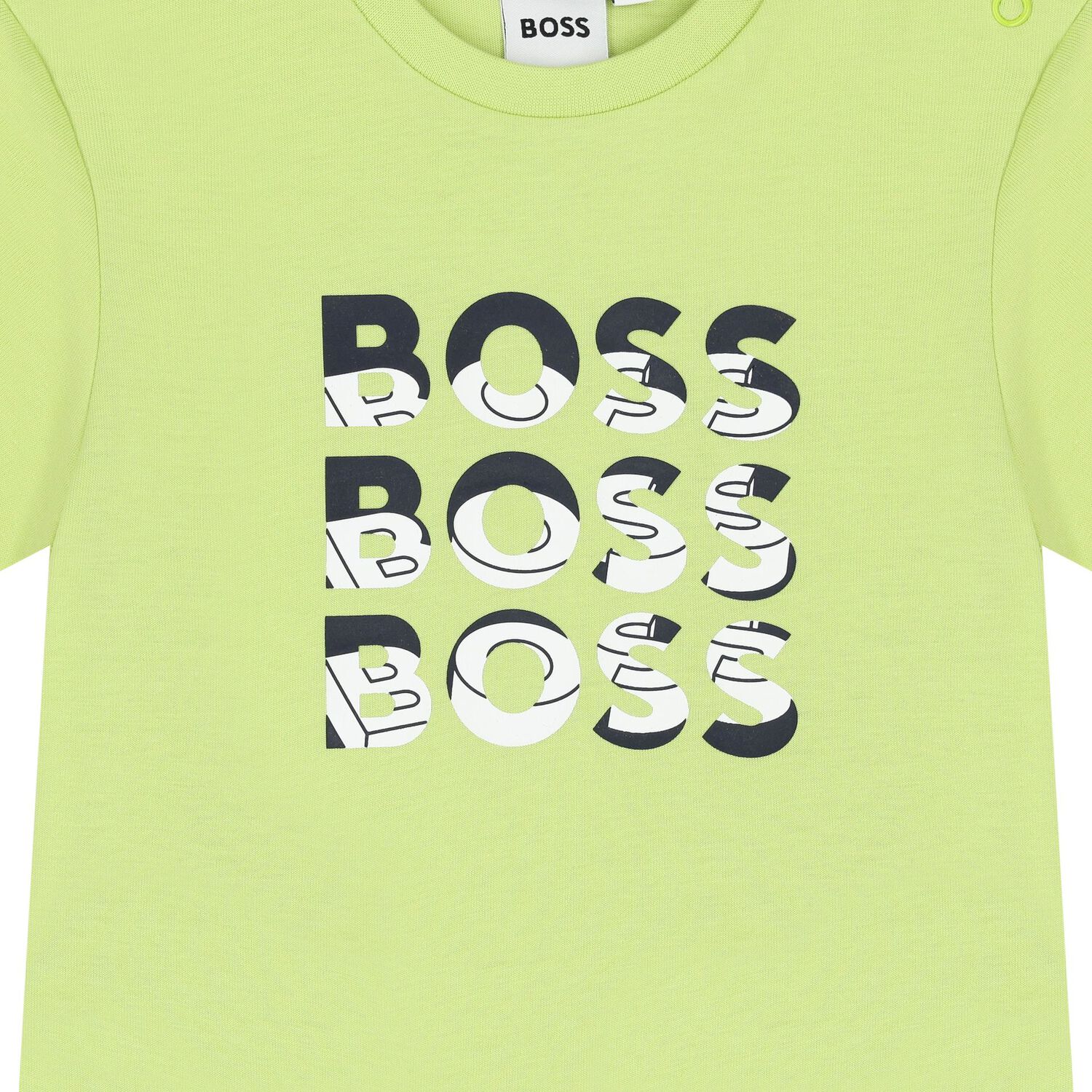 Younger Boys Green Logo T-Shirt, 4, hi-res image number null